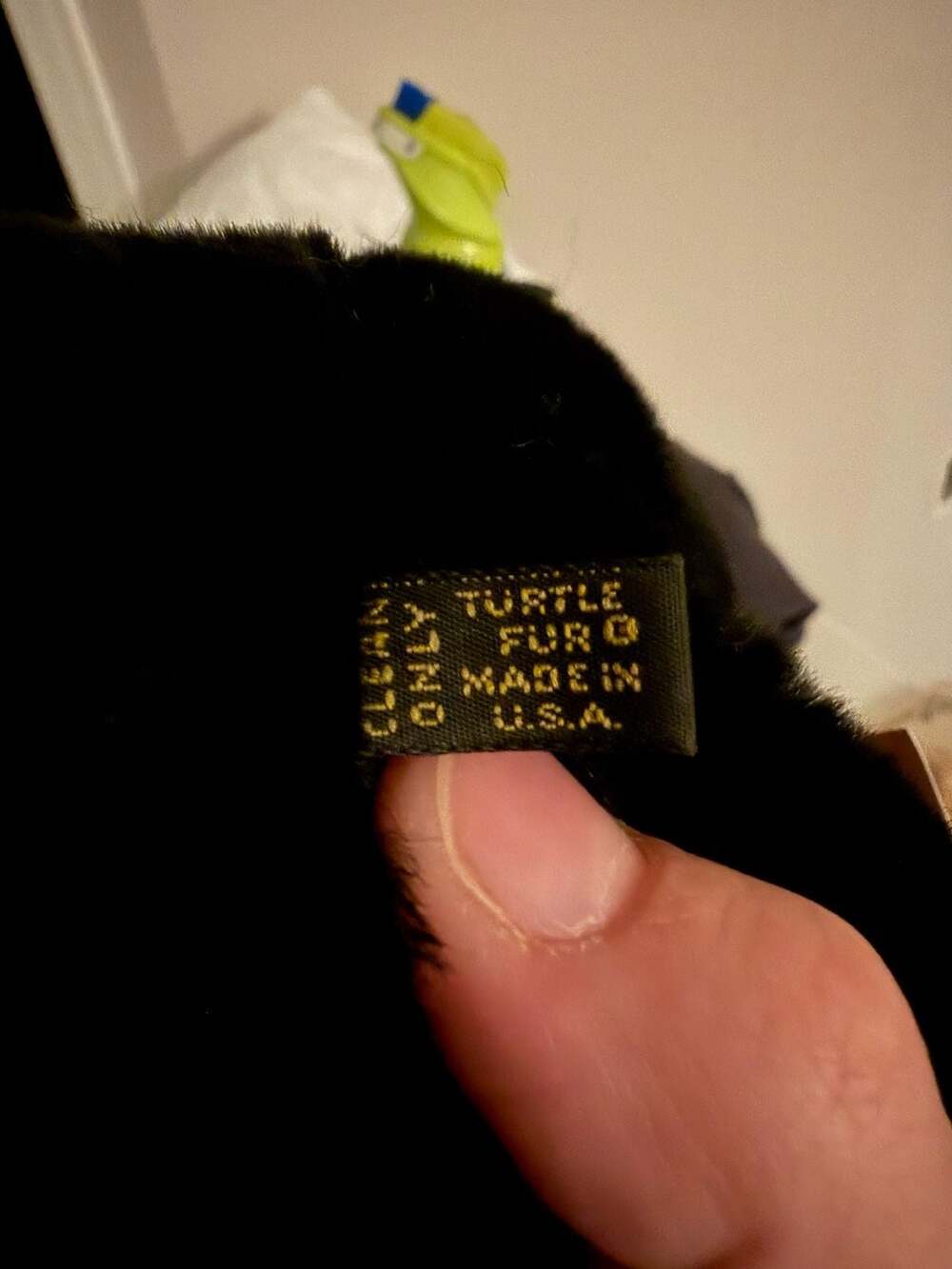 Turtle Fur Black Faux Fur Winter Hat Pillbox Bucket Hat Made in USA - Picture 7 of 8